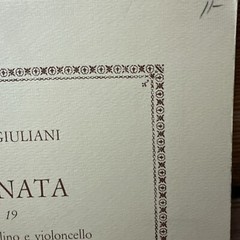 Mauro Giuliani Serenata Op. 9 Classical Guitar Violin sheet Music -HTF 45 Pages