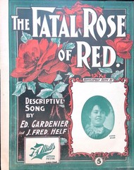 The Fatal Rose Of Red Sheet Music Agnes Miles Ed Gardenier Fred Helf 1904