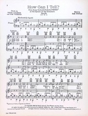 How Can I Tell Sheet Music Money Sam Pottle David Axlerod Ronny Graham 1963