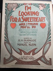 1908 11×14 Revue sheet music SPORTING DAYS (Baseball Collectors See My Note)