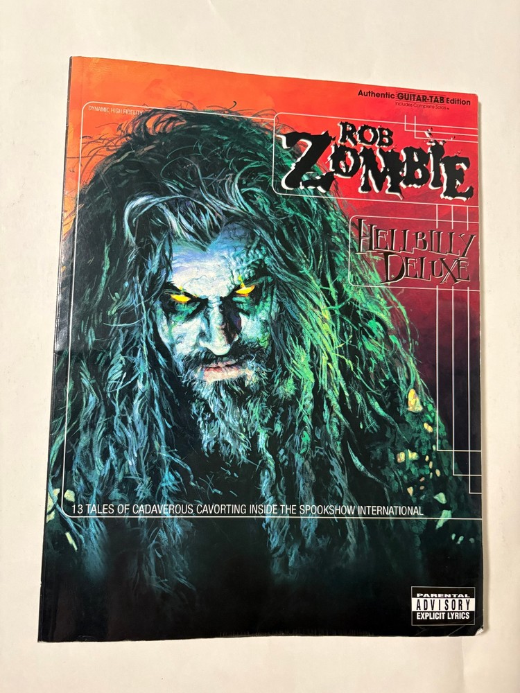 Rob Zombie Hellbilly Deluxe Guitar Tab / Tablature Book – Warner Bros 1998