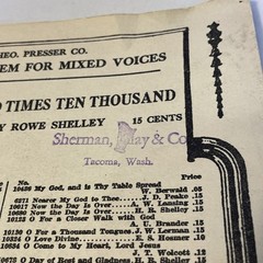 1904 Harry Rowe Shelley Ten Thousand Times Ten Thousand Sheet Music Mixed Voices