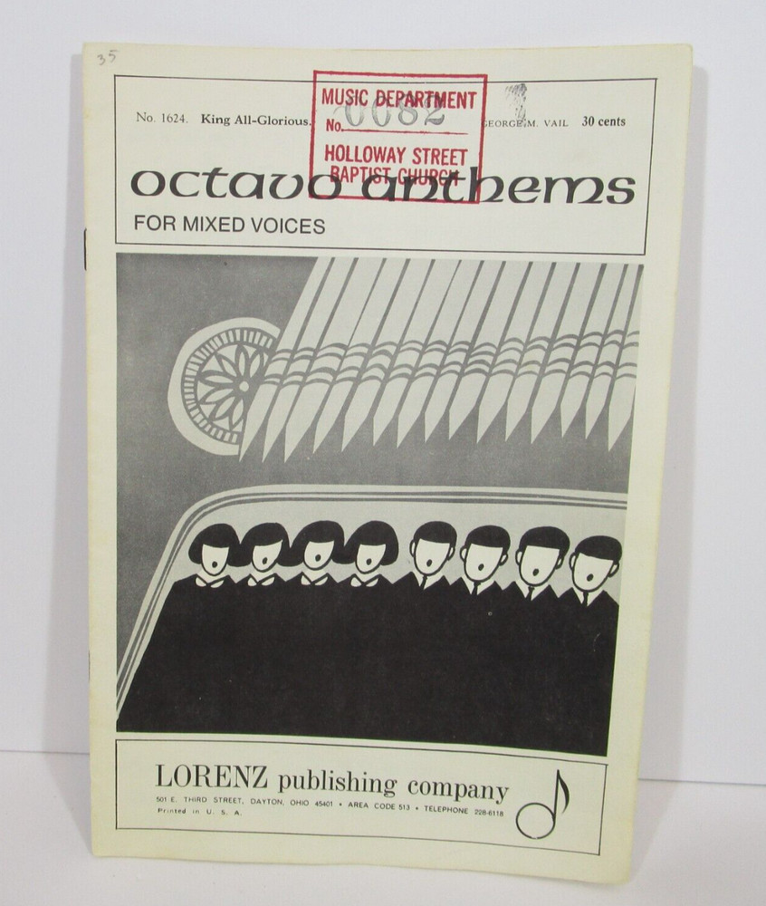 Choral Sheet Music For « King All-Glorious » Octavo Anthems for Mixed Voices Vail