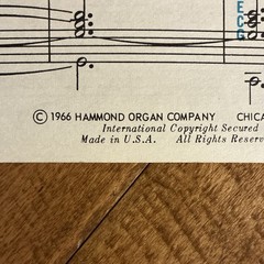 Hammond Organ Company « Hi Li Hi Lo » Educational Service Organ Sheet Music Book