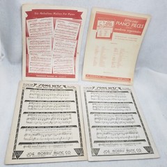 Vintage Sheet Music Lot 1930s 1940s Big Band Classical Folk Songs Piano Student