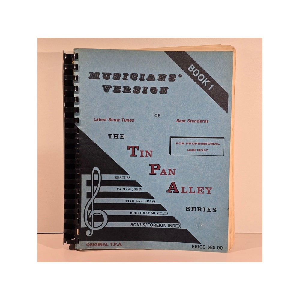 Tin Pan Alley Series Book 1 Musicians Version Original TPA Spiral Bound