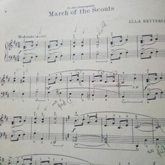 March Of The Scouts Piano Solo Ella Ketterer 1951 Sheet Music
