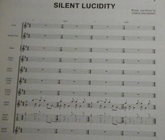 SILENT LUCIDITY Sheet Music QUEENSRYCHE 1991 Guitar TAB includes Complete SOLO