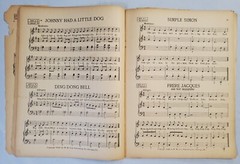Mystery Children&rsquo;s Songbook Sheet Music Anthology 1944 MM Cole Vintage No Cover