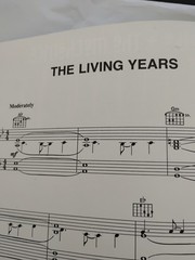 Mike + The Mechanics The Living Years Piano Guitar Song Sheet Music Rock Band