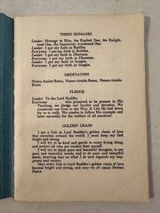 Buddhist Sunday School Gathas song book hymn hymnal Japanese English 1965 temple