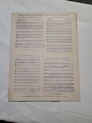 Antique Patriotic Sheet Music « Blue Bell » March Song & Chorus 1904