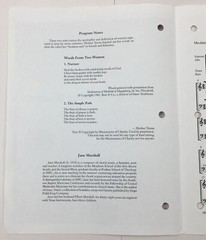Words From Two Women SATB Chorus Choir Choral Unaccompanied Sheet Music ECS Pub