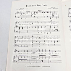 From This Day Forth Piano Christian Wedding Song Sheet Music 1966 Lillenas Vtg