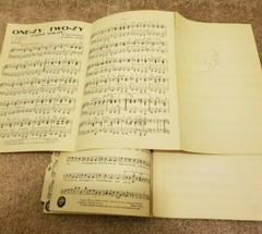1946 ONE-ZY TWO-ZY I LOVE YOU-ZY Sheet Music Dave Franklin Multiple Parts Score