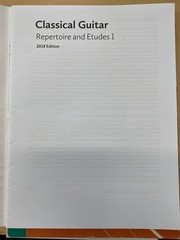 Classical Guitar Repertoire And Etudes Level 1 The Royal Conservatory Study Book