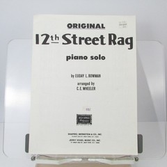 12th Street Rag Sheet Music Piano Solo Bowman Wheeler Shapiro Bernstein