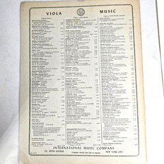 Boccherini Sonata No. 3 In G Major Viola Piano International Music Co Vintage