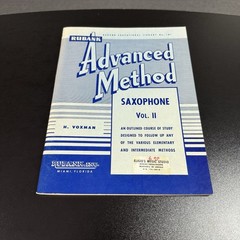 Vtg 1950 Lot Of 8 Rubank Advanced Method Books For Sax, Flute, Trumpet, Clarinet