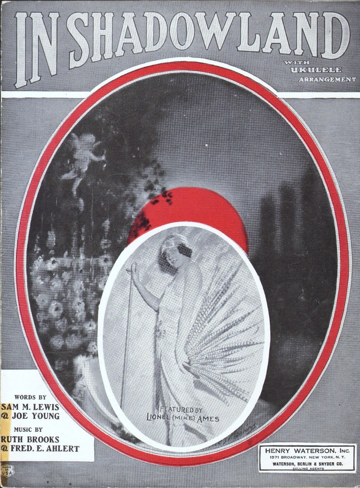 Michigan Female Impersonator 1924 LIONEL « IRON MIKE » AMES Sheet Music!