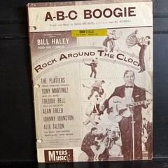 1954 BILL HALEY AND HIS COMETS vintage rock &lsquo;n&rsquo; roll sheet music « A-B-C BOOGIE »