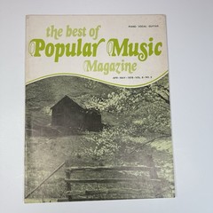 The Best Of Popular Music Magazine Apr May 1978 Vol 6 #3 Piano Vocal Guitar Vtg
