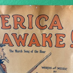 AMERICA AWAKE SHEET MUSIC GEORGE CLINTON BAKER LIBERTY SANTA BARBARA CA USA