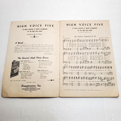 Lot of 3 Vintage SINGSPIRATION High and Low Voice Books 1940s 1960s Sheet Music