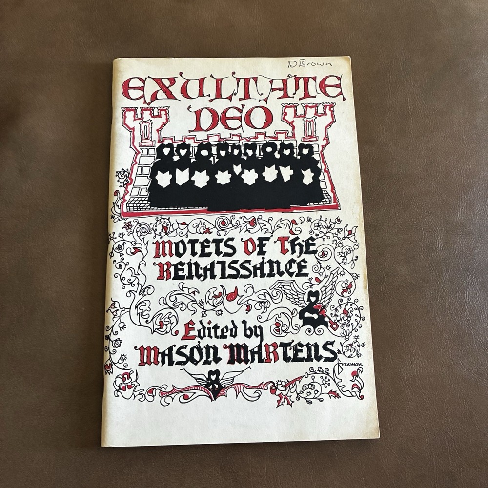 Exultate Deo Motets of The Renaissance Choral Music Songbook 1971