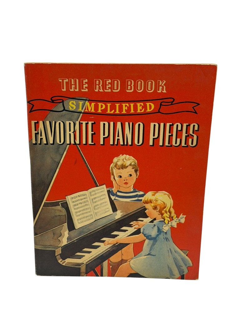 1939 The Red Book Simplified Favorite Piano Pieces Whitman Songbook
