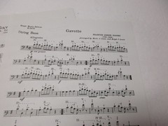 Francois Joseph Gossic Gavotte for String Bass & Piano Sheet Music Merle Isaac