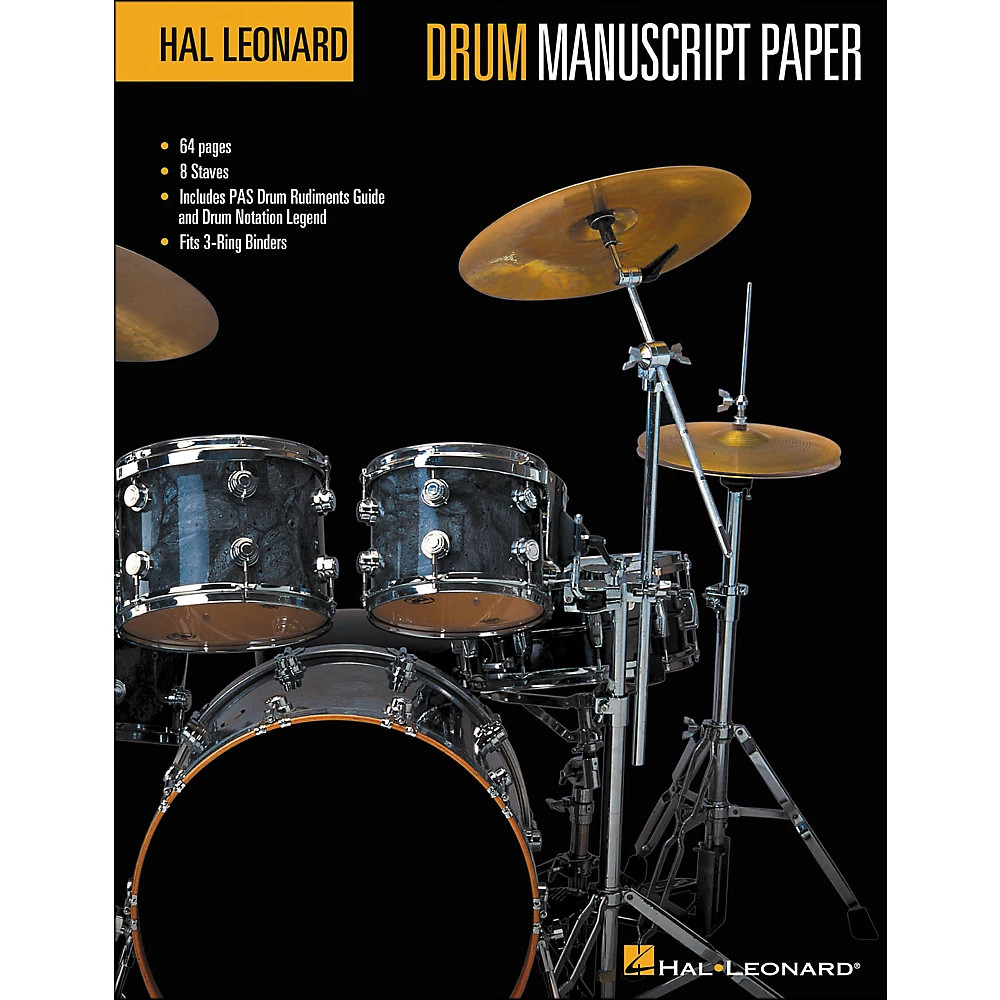 Hal Leonard Hal Leonard Drum Manuscript Paper 8.5 X 11