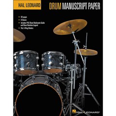 Hal Leonard Hal Leonard Drum Manuscript Paper 8.5 X 11