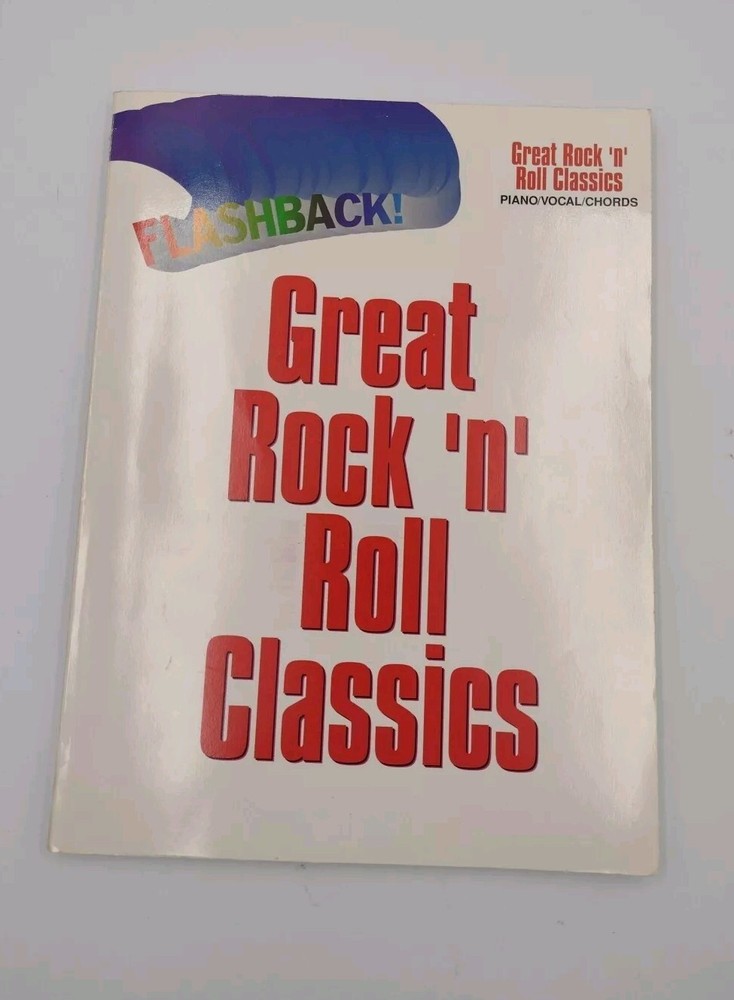 FLASHBACK GREAT ROCK &lsquo;N&rsquo; ROLL CLASSICS, Piano Vocal Chords SHEET MUSIC 1992
