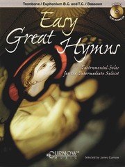 Easy Great Hymns Trombone Bassoon Christian Sheet Music Play-Along Song Book CD