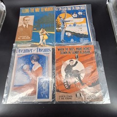 Lot of 14 Vintage 1910s-1940s Popular Sheet Music Piano Vocal Songs Tin Pan