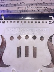 Vintage 1stB Flat Cornet Sheet Music In Plastifold Music Holder Multiple Songs