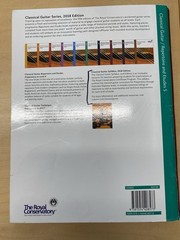 Classical Guitar Repertoire And Etudes Level 5 The Royal Conservatory Study Book