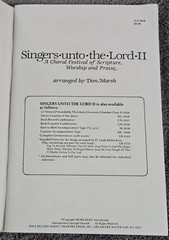 Singers Unto the Lord II Sheet Music Mixed Voices Don Marsh GlorySound