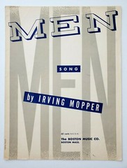 Men Song Irving Mopper Sheet Music 1950 I Like Men Piano Vintage Radio