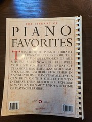 Library of Piano Favorites (1997, Spiral Bound, AMSCO) piano collection book