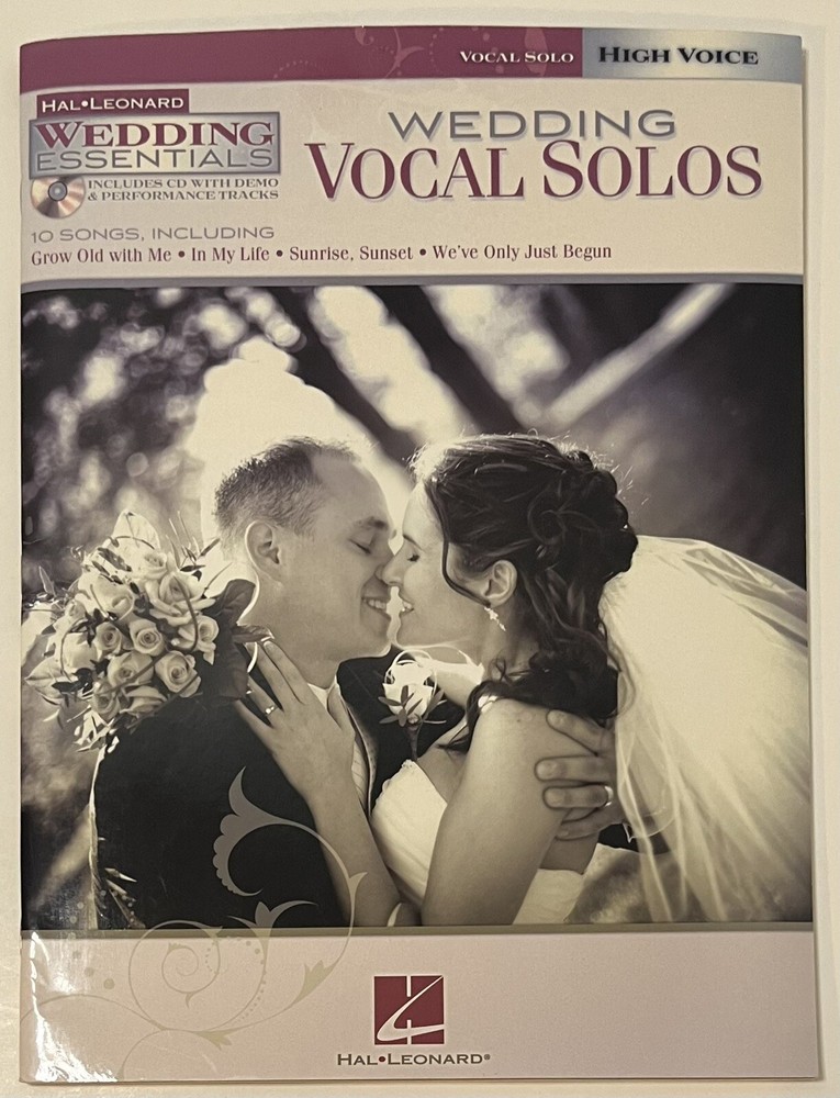 Wedding Essentials: 10 Songs Solos Vocal Solo High Voice w CD Hal Leonard