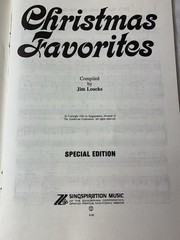 Vintage Christmas Favorites 1982 Song & Music Book By Jim Loucks
