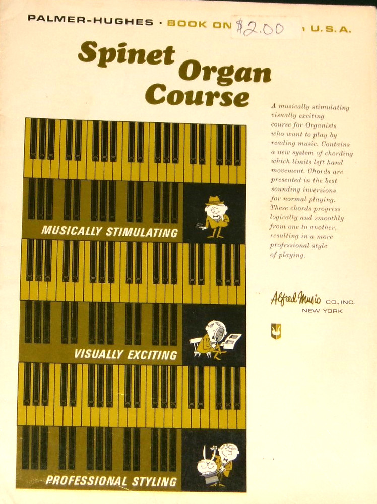 Palmer-Hughes Spinet Organ Course Book 1 Alfred Music 1965 NF