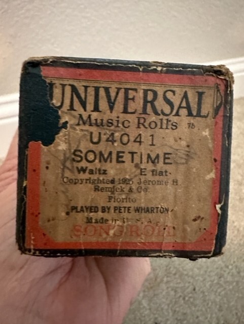 QRS Word Player Piano Roll 657 The Rose of No Man&rsquo;s Land unmatched TX