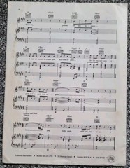 John Lennon & Yoko Ono – Woman – VG Original Sheet Music 1981