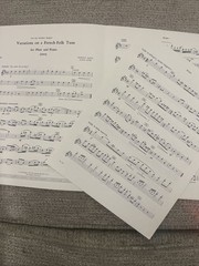 Ingolf Dahl Variations On A French Folk Tune For Flute And Piano