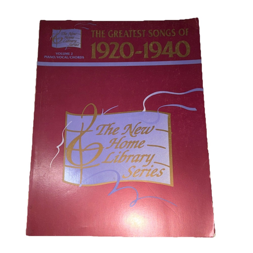 Vintage The New Home Library Series Greatest Songs 1920-1940 Vol 2 Piano/Vocal