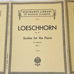 Schirmer&rsquo;s Library of Musical Classics Loeschhorn Lot Of 4 For Piano 1939