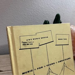 1963 Vintage Music for Young Americans Book Two ABC Music Series School Textbook